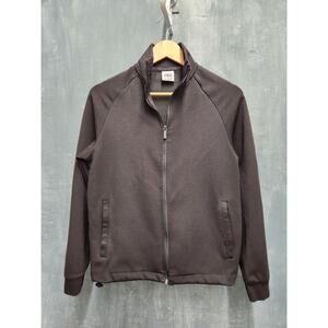 Zara Jacket Womens Size Small Full Zip Black Zip Pockets